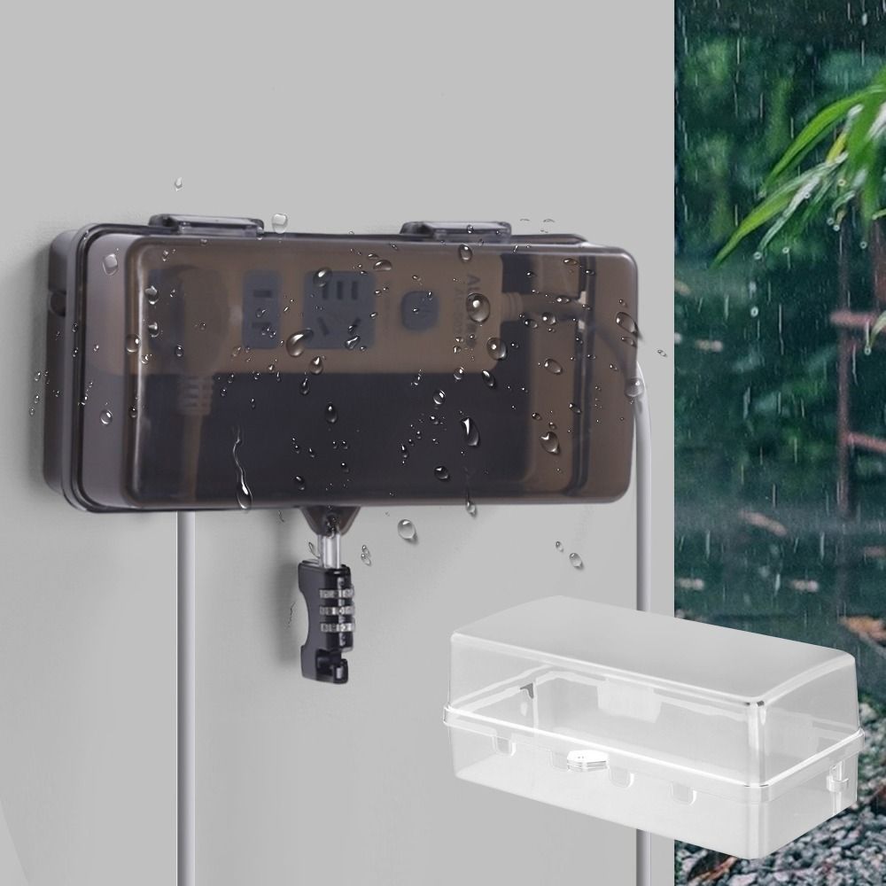 Outdoor Power Strip Weatherproof - Boîtier de protection en plastique durable