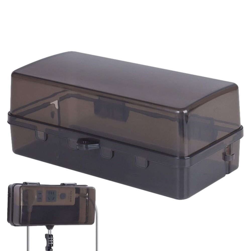 Outdoor Power Strip Weatherproof - Boîte de prise en plastique Durable,