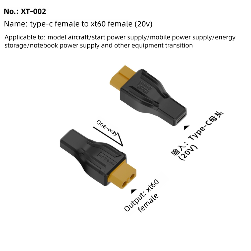 Outdoor Power Adapter Usb C - Adaptateur USB C vers XT60 5525
