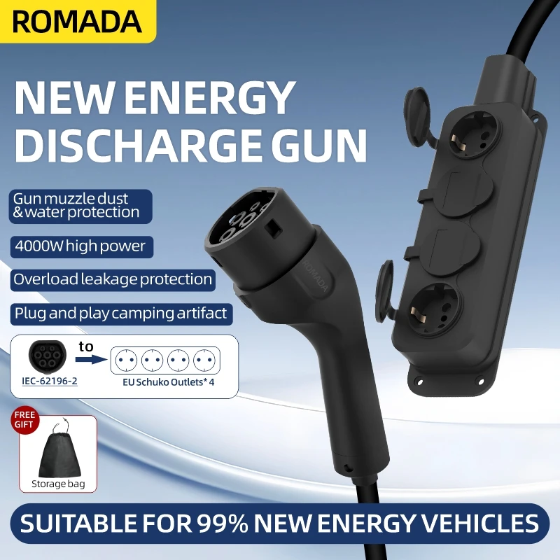 Ac Outdoor Power - Câble portable 16A 4KW V2L pour