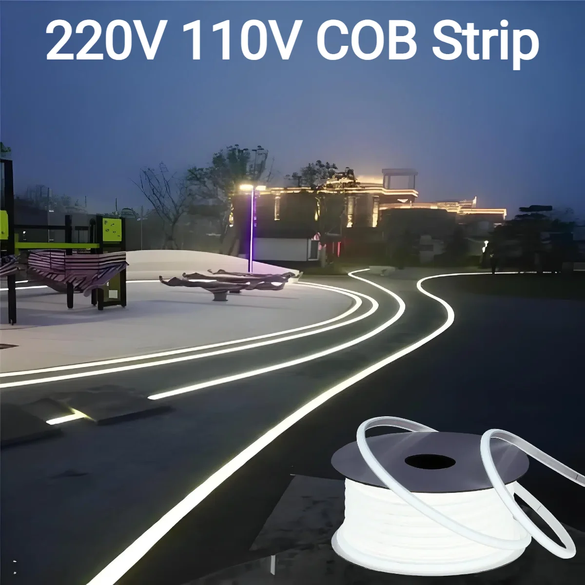 Bande lumineuse LED COB en Gel - Outdoor Power Strip Weatherproof avis et prix