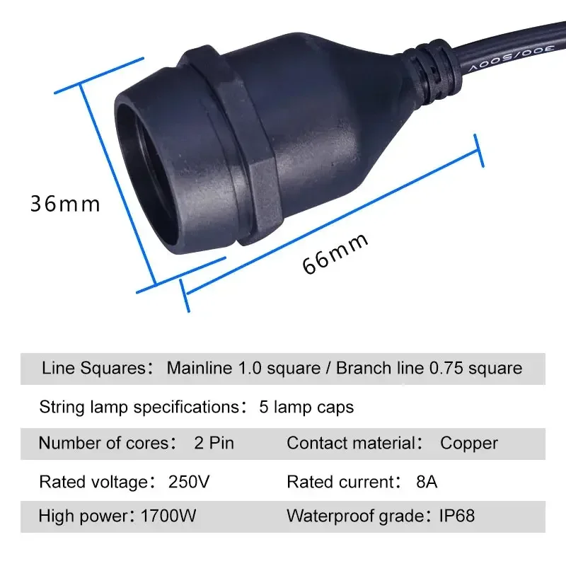 Guirxiété de support de lampe  - Outdoor Power Strip Weatherproof avis et prix